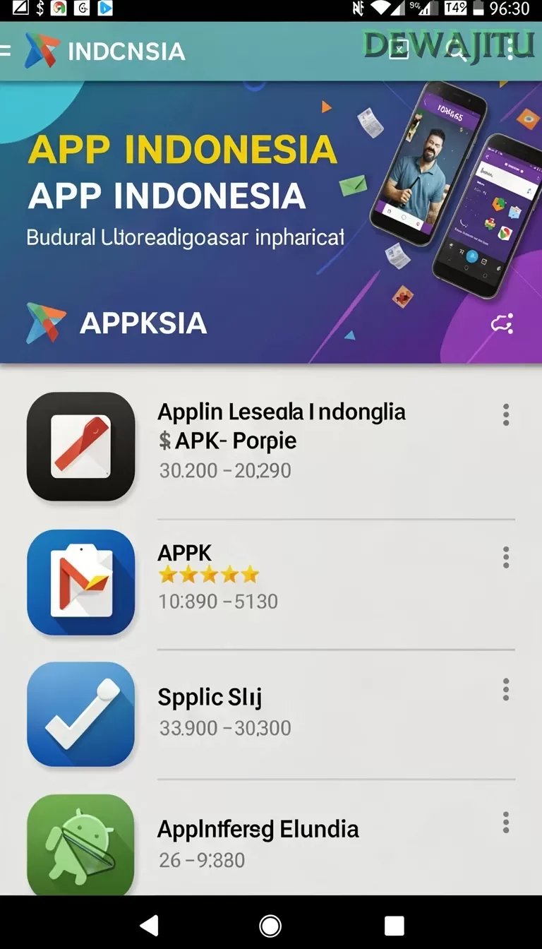 Cuplikan layar GOCAP123 — menu navigasi